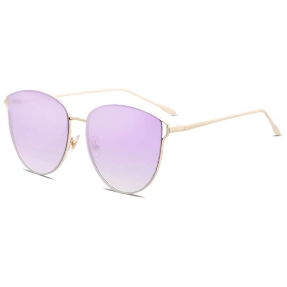 Round frame flat lens Sunglasses - Picture 2 of 4